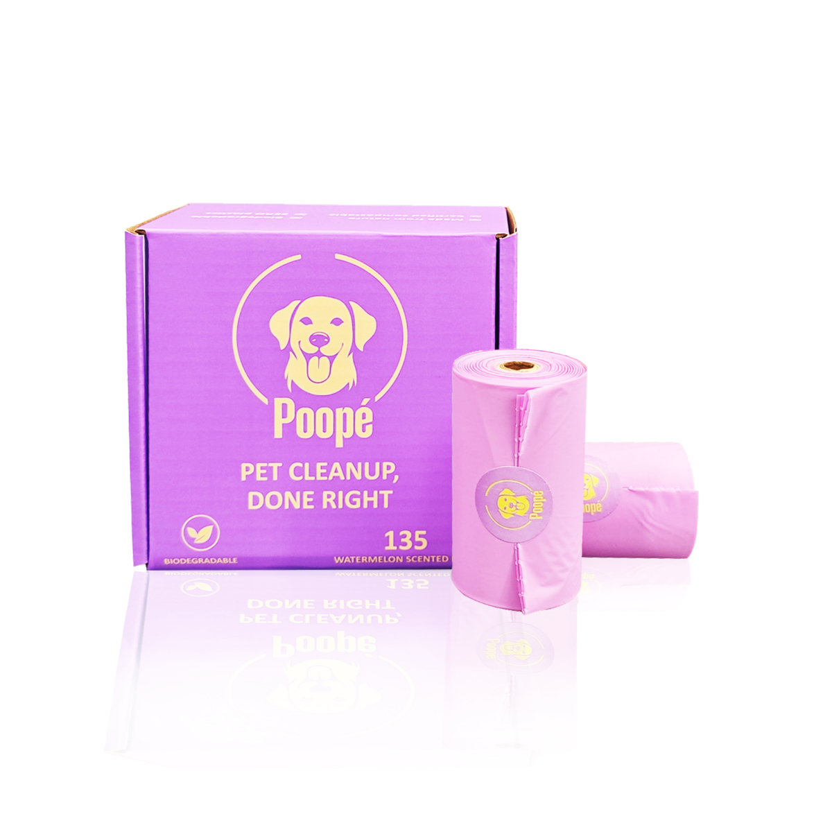 POOPÉ Biodegradable Pet Poop Bags — Premium. Certified. 135 Bags