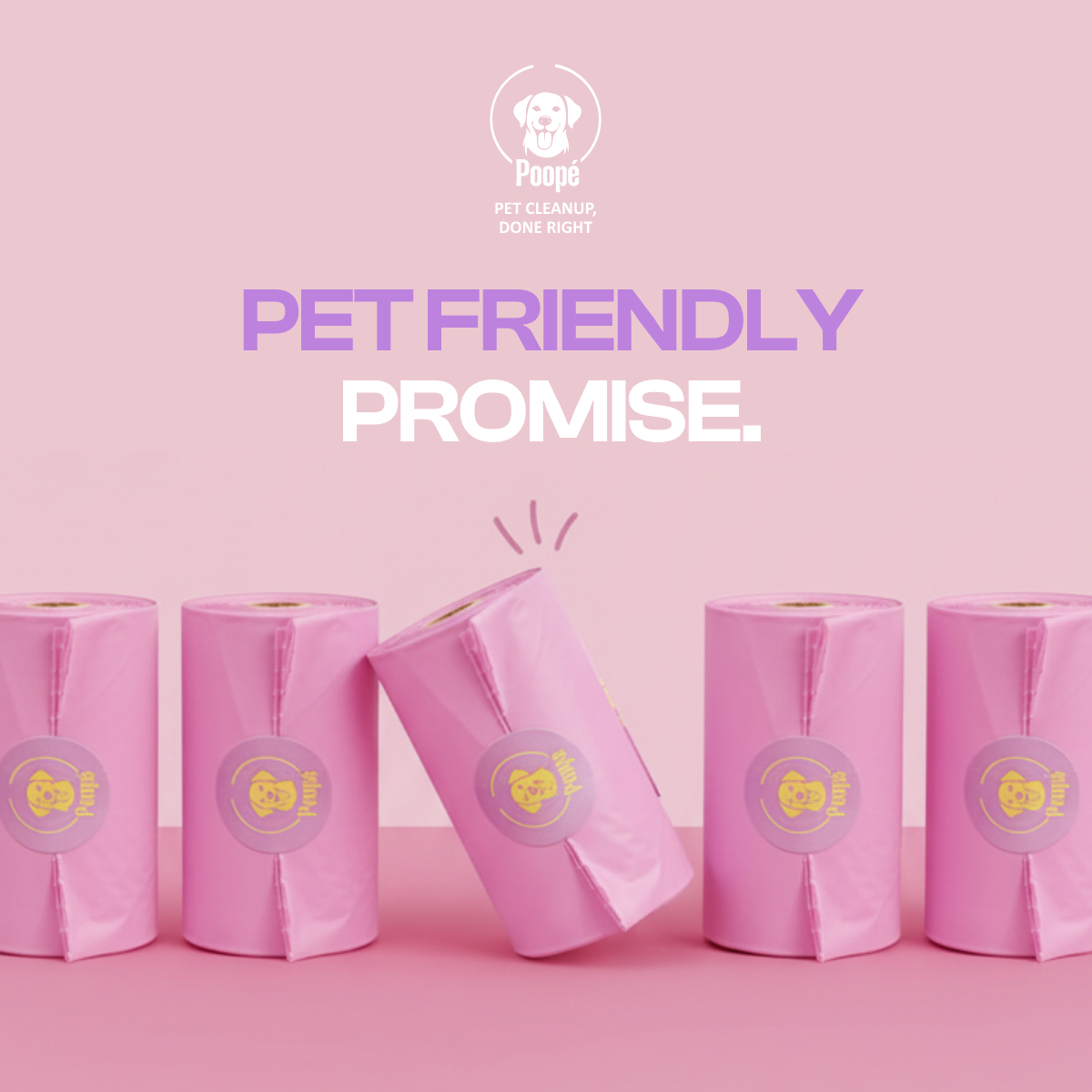 POOPÉ Biodegradable Pet Poop Bags — Premium. Certified. 135 Bags - Image 3